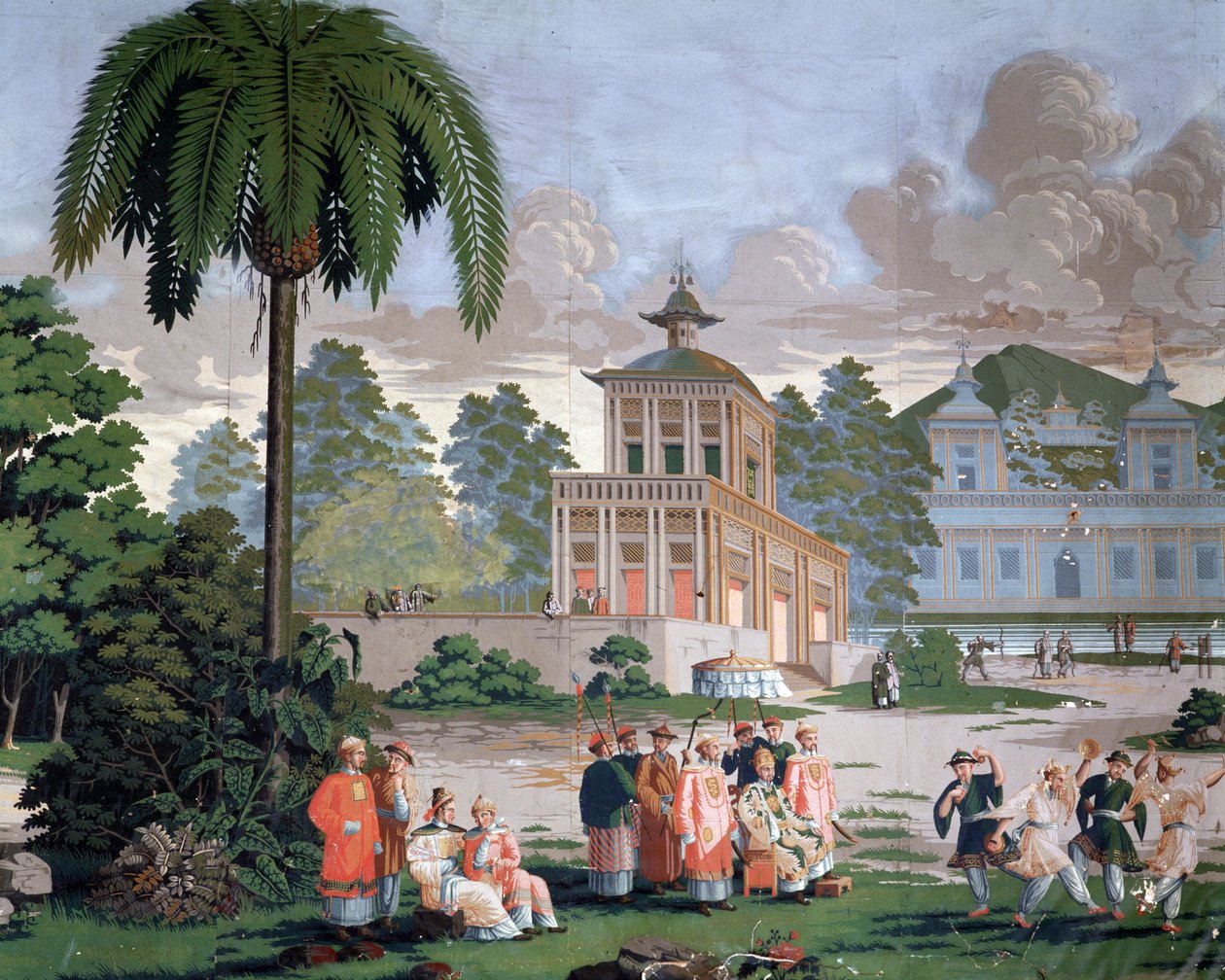 Chinoiserie - Tapete im Hotel de Plouer in Saint Malo (Saint-Malo) von French School