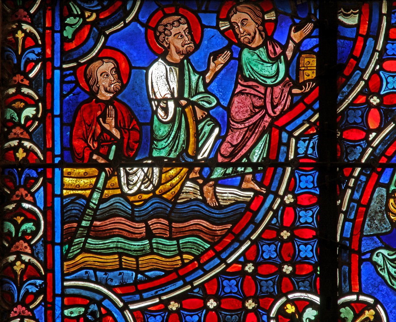 Christus - geht auf dem Wasser von French School