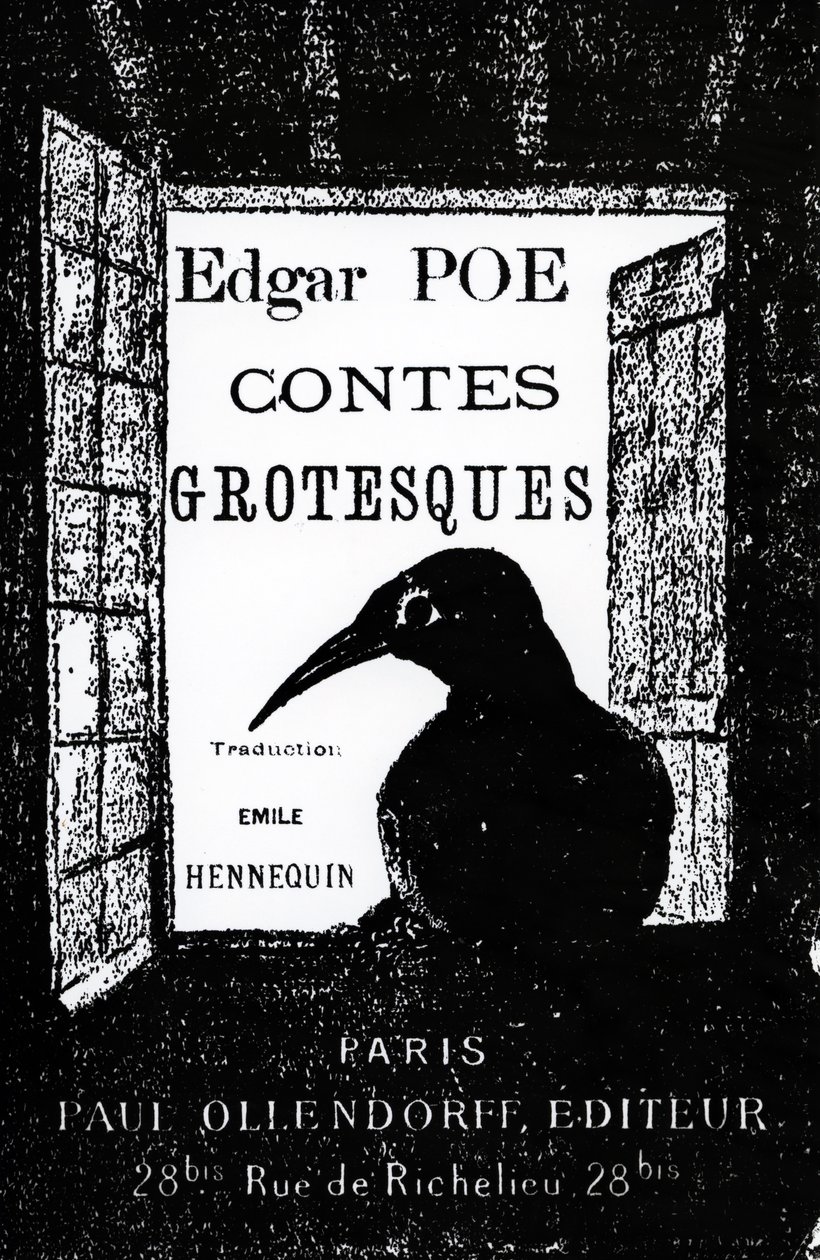 Umschlag zu Contes Grotesques von Edgar Allan Poe, veröffentlicht 1882 von French School