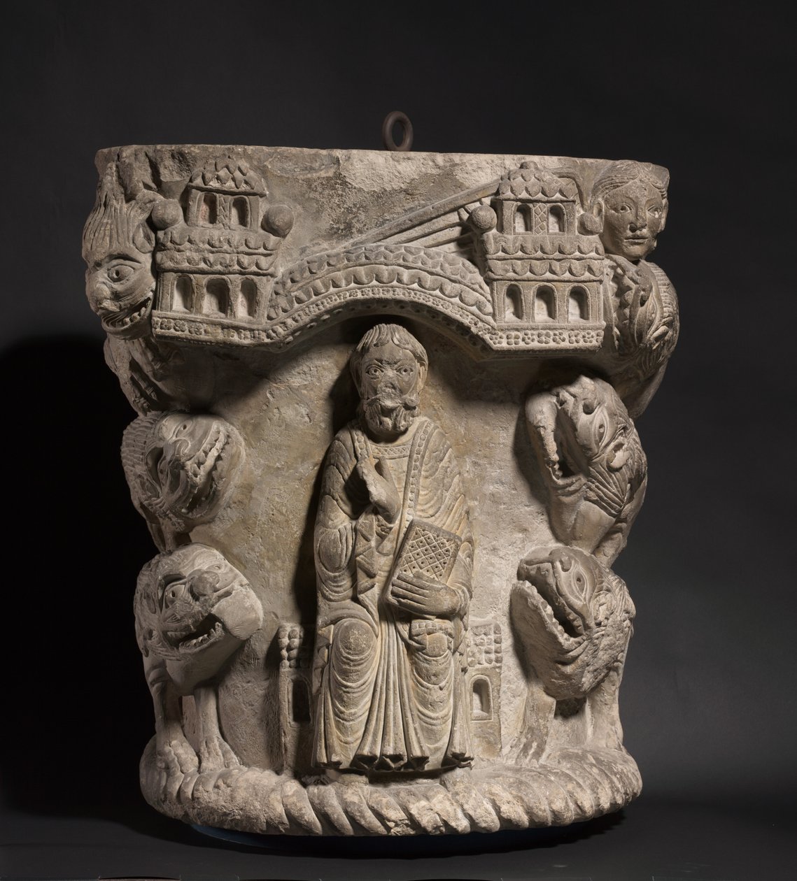 Daniel in der Löwengrube, ca. 1125-1150 von French School