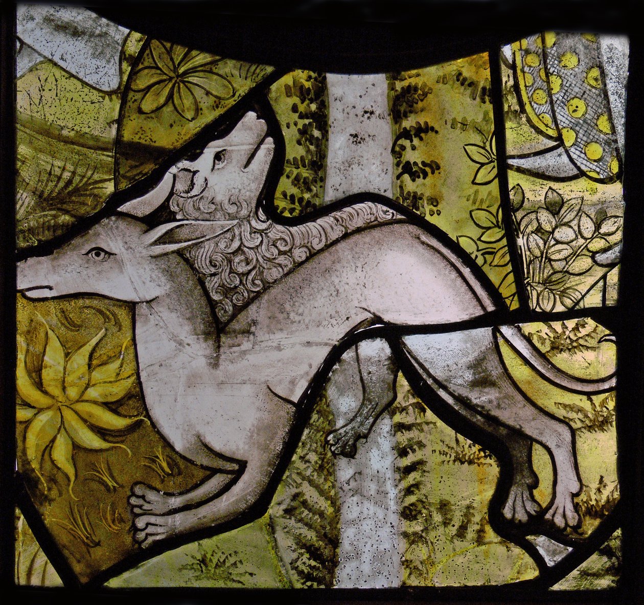 Detail aus der Anbetung der Könige, ursprünglich aus St. Vivien, Rouen von French School