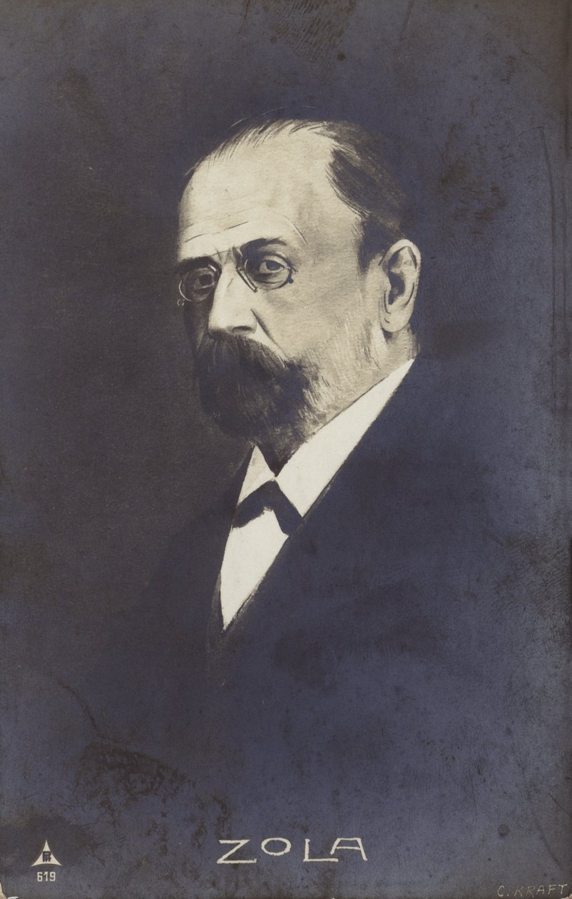 Emile Zola (1840-1902), französischer Schriftsteller, Journalist und Dramatiker von French School