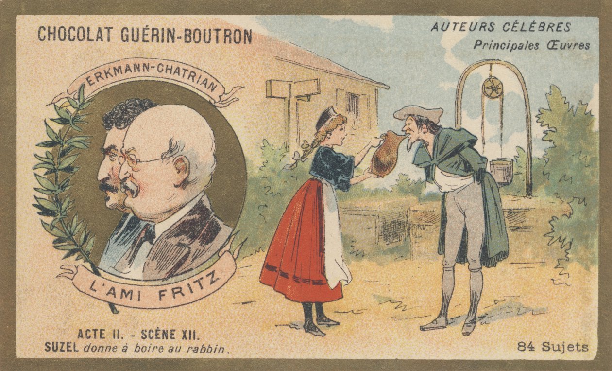 Erkmann-Chatrian, kollektives Pseudonym von Emile Erkmann (1822-1899) und Alexandre Chatrian (1826-1890), Romanautoren, Autoren von „L