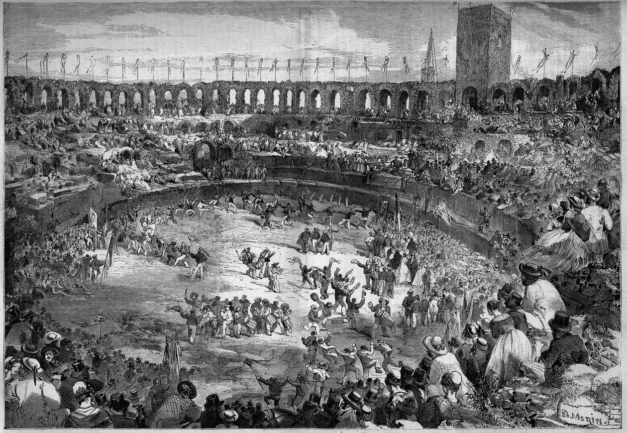 Farandole in der Arena von Arles getanzt von French School