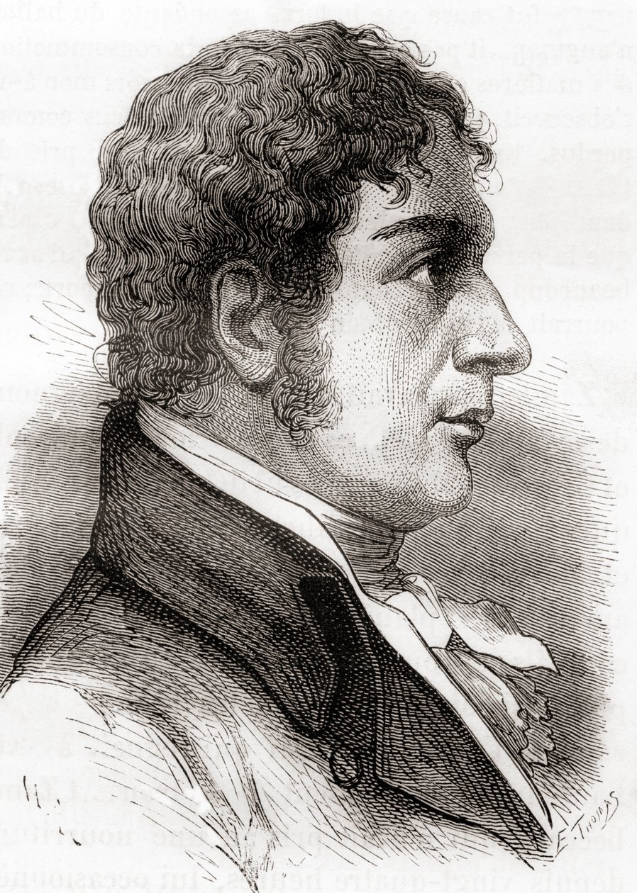 Francesco Zambeccari, aus Les Merveilles de la Science, veröffentlicht um 1870 von French School