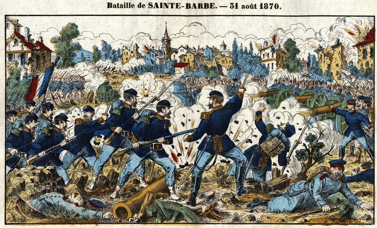 Französisch-Preußischer Krieg - Schlacht von Sainte-Barbe (Schlacht von Noisseville) 31. August von French School