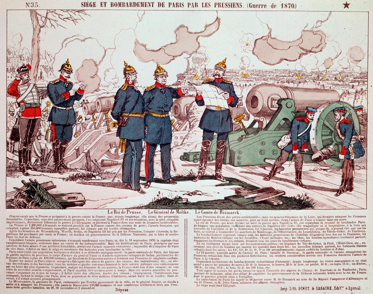 Deutsch-Französischer Krieg: Die Belagerung und Bombardierung von Paris von French School