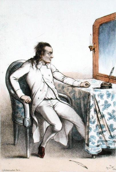 Frederick Lemaitre (1800-76) in der Rolle von Georges Maurice aus 