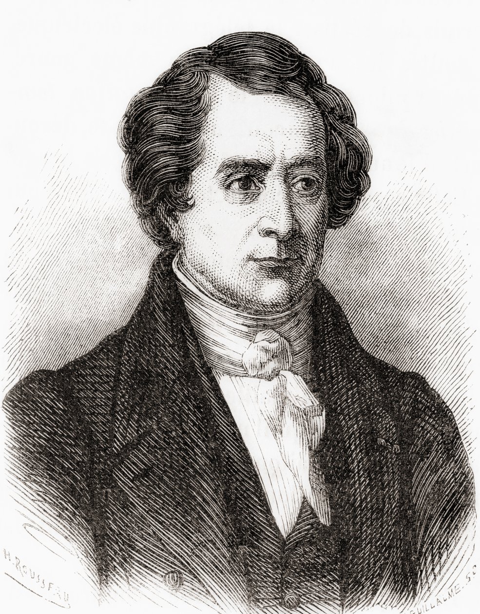 Französischer Mathematiker Dominique Francois Jean Arago, alias Francois Arago, aus Les Merveilles de la Science, veröffentlicht 1870 von French School