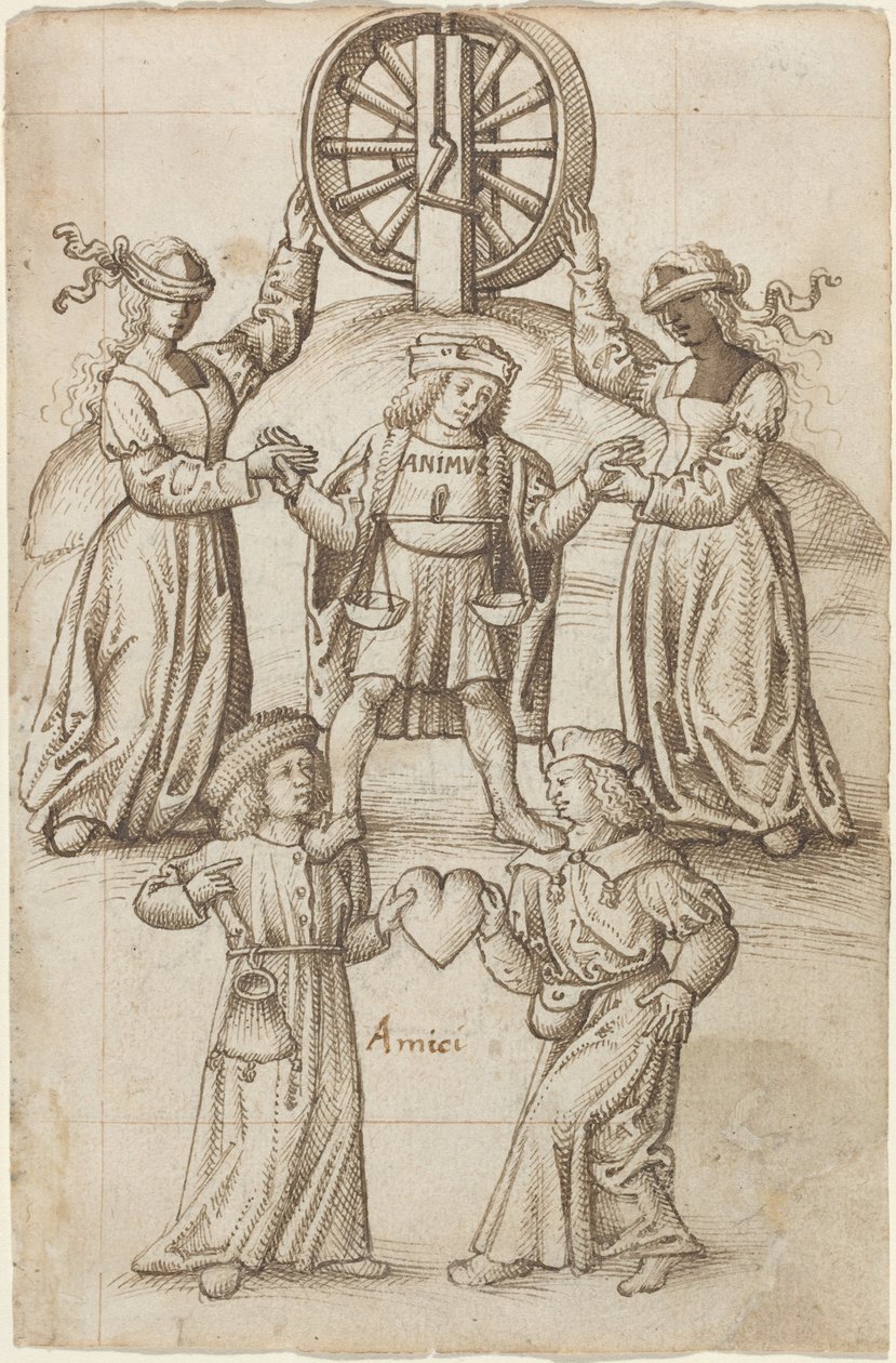 Freundschaft ist Gleichheit; Ein Freund ist ein anderes Selbst [fol. 10 recto], um 1512-1515 von French School