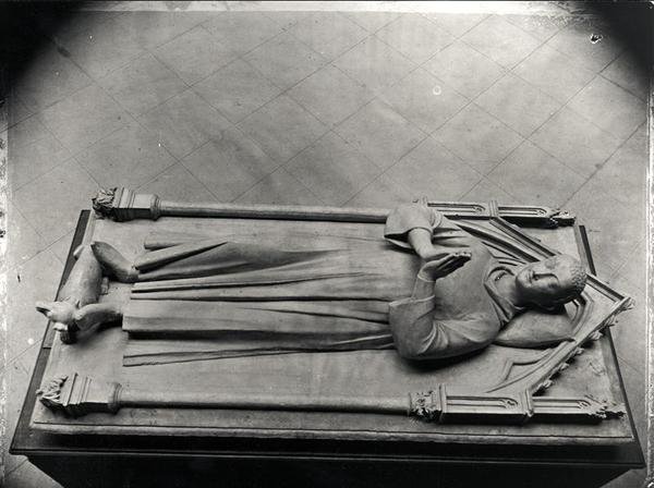 Grabstatue von Louis de France (1243-60), ältester Sohn von Saint Louis, aus der Abtei Royaumont (Gipsabguss eines Grabes in der Basilika Saint-Denis) von French School