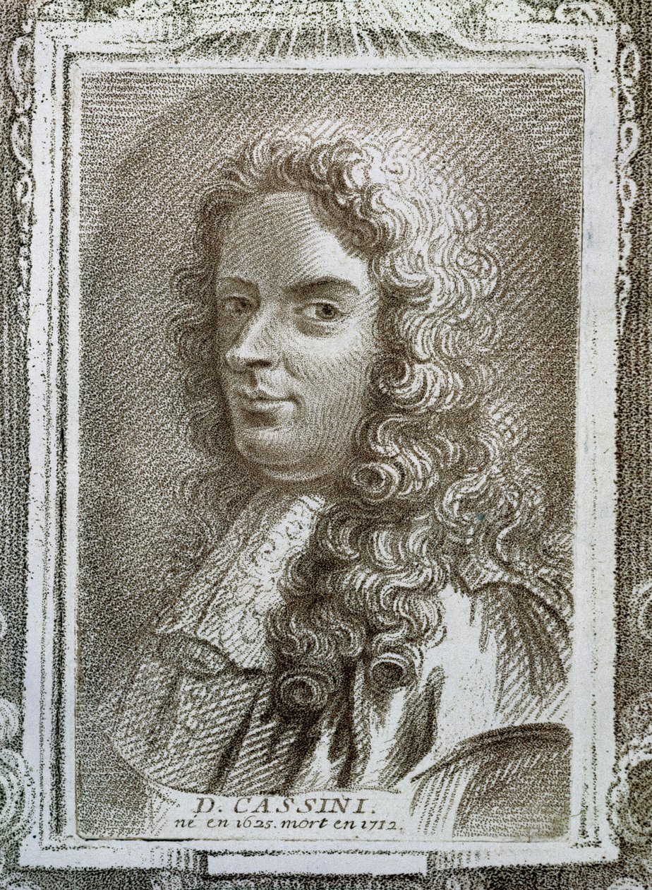 Giovanni Domenico Cassini (1625-1712), Illustration aus Histoire des Mathématiciens von Alexandre Saverien (1720-1805), veröffentlicht in Paris 1766 von French School