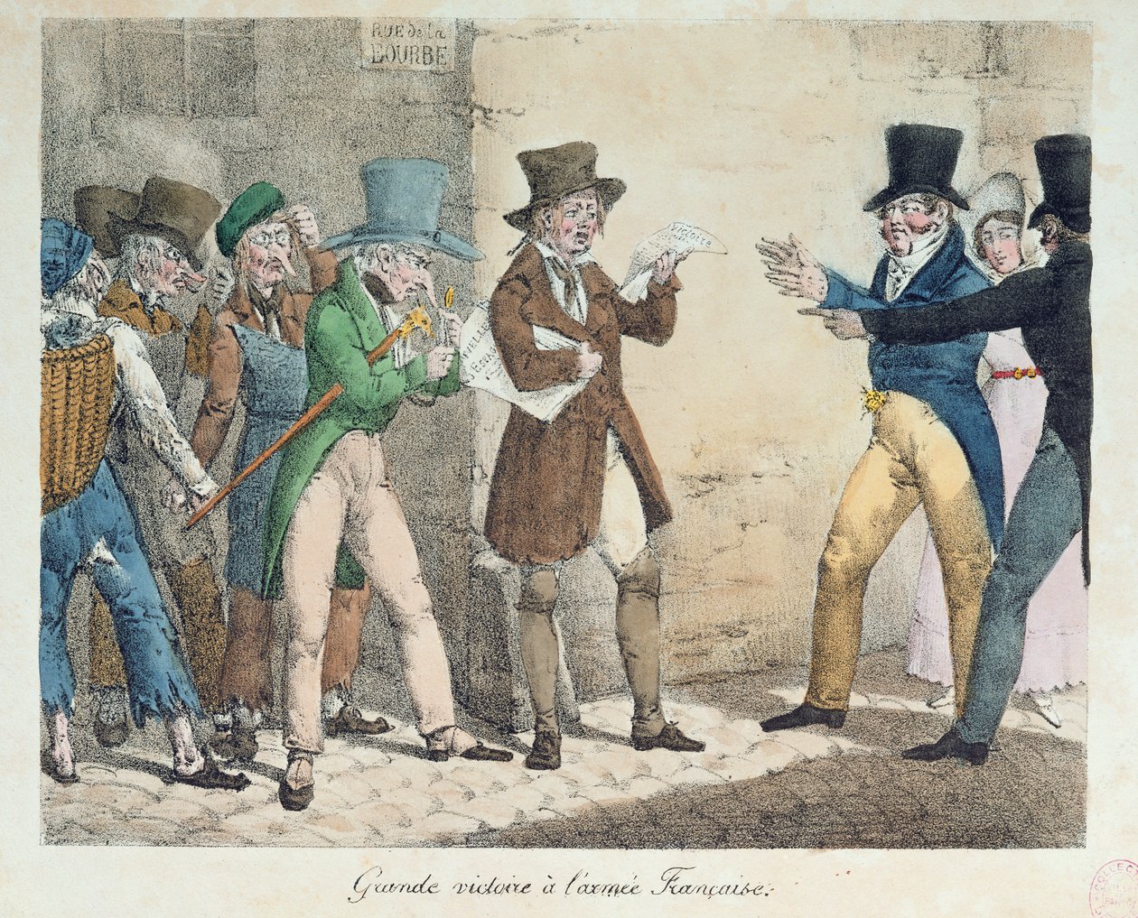 Großer Sieg der französischen Armee, Siegesmeldung in der Schlacht von Trocadero, September 1823 von French School