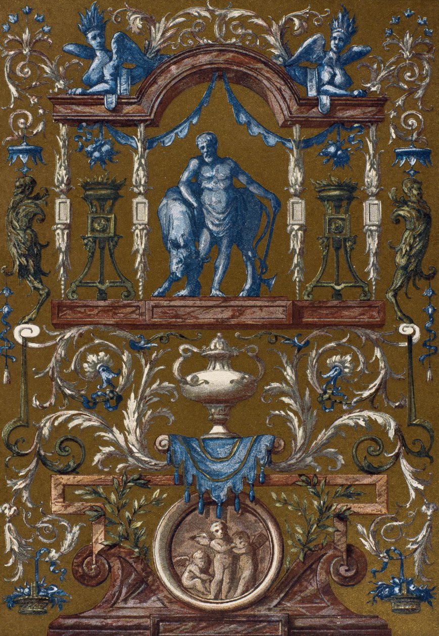 Groteske, von Jean Berain der Ältere, Gravur aus Dictionnaire de l