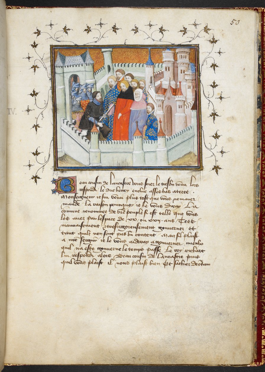 Richard II. und Bolingbroke auf Schloss Flint von French School