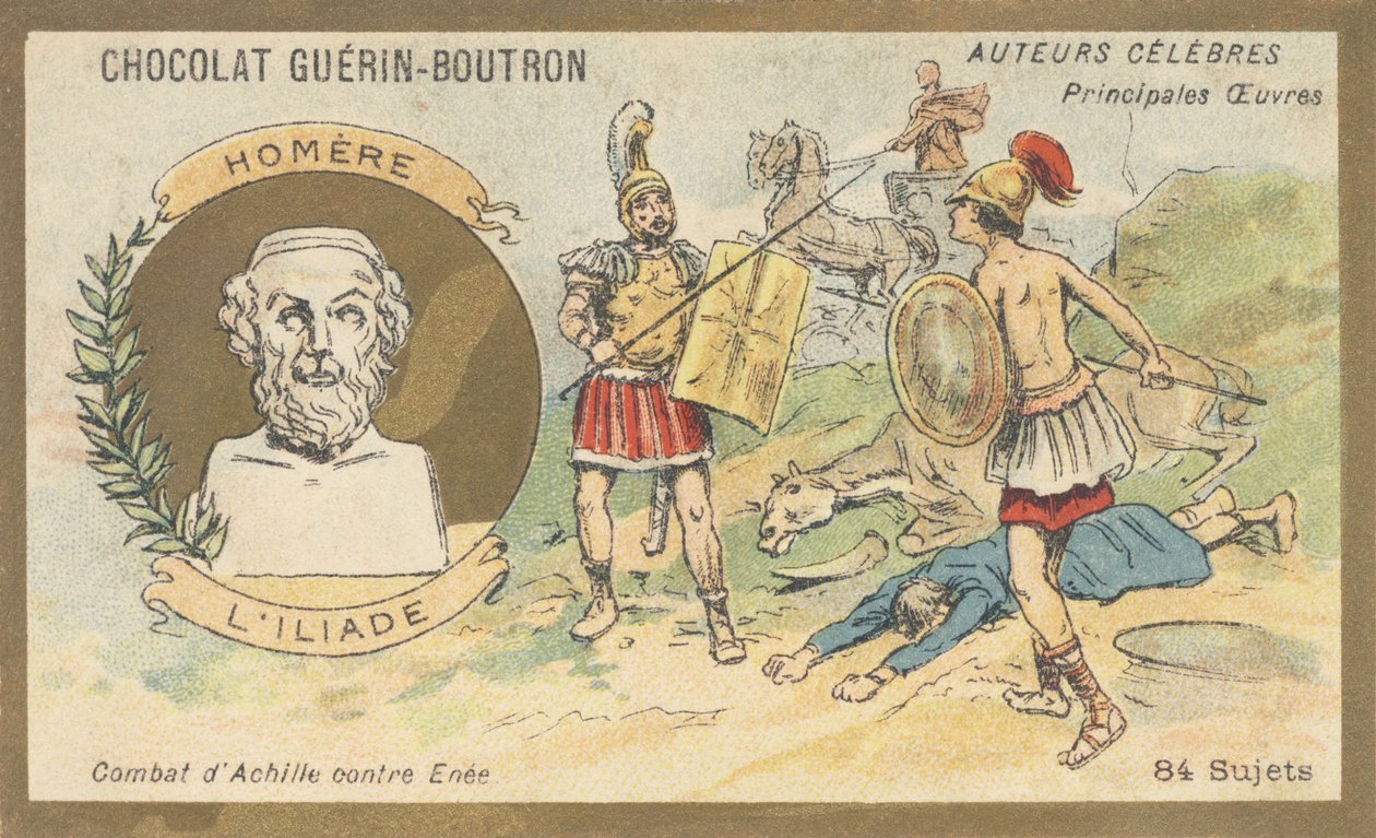 Homer, griechischer Dichter des 8. Jahrhunderts v. Chr., Autor der „Ilias“ von French School