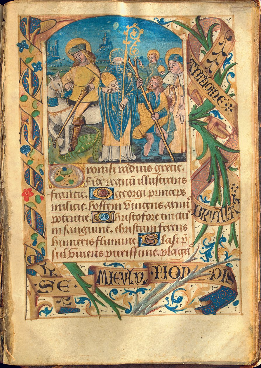 Illustration aus "Stundenbuch, Gebrauch von Rom", ca. 1480 von French School