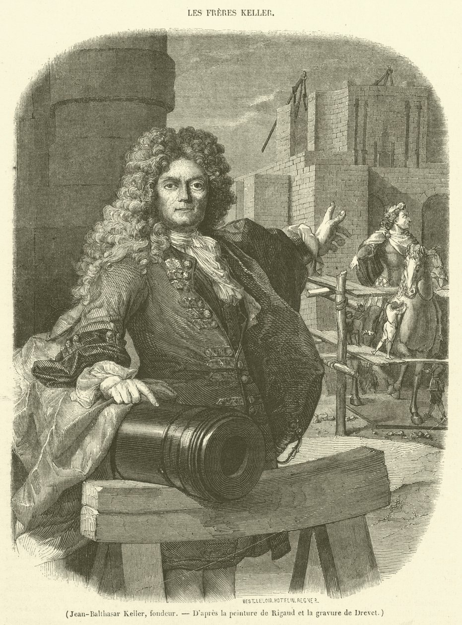 Jean-Balthasar Keller, Gießer (Gravur) von French School