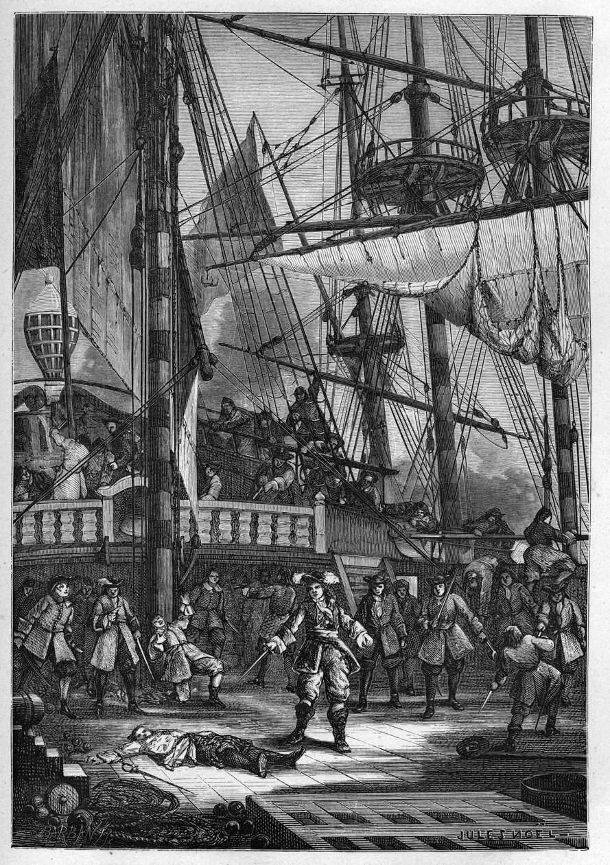Jean Bart tötet den niederländischen Kapitän der 