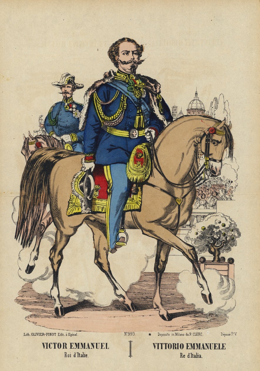 König Viktor Emanuel II. von Italien von French School