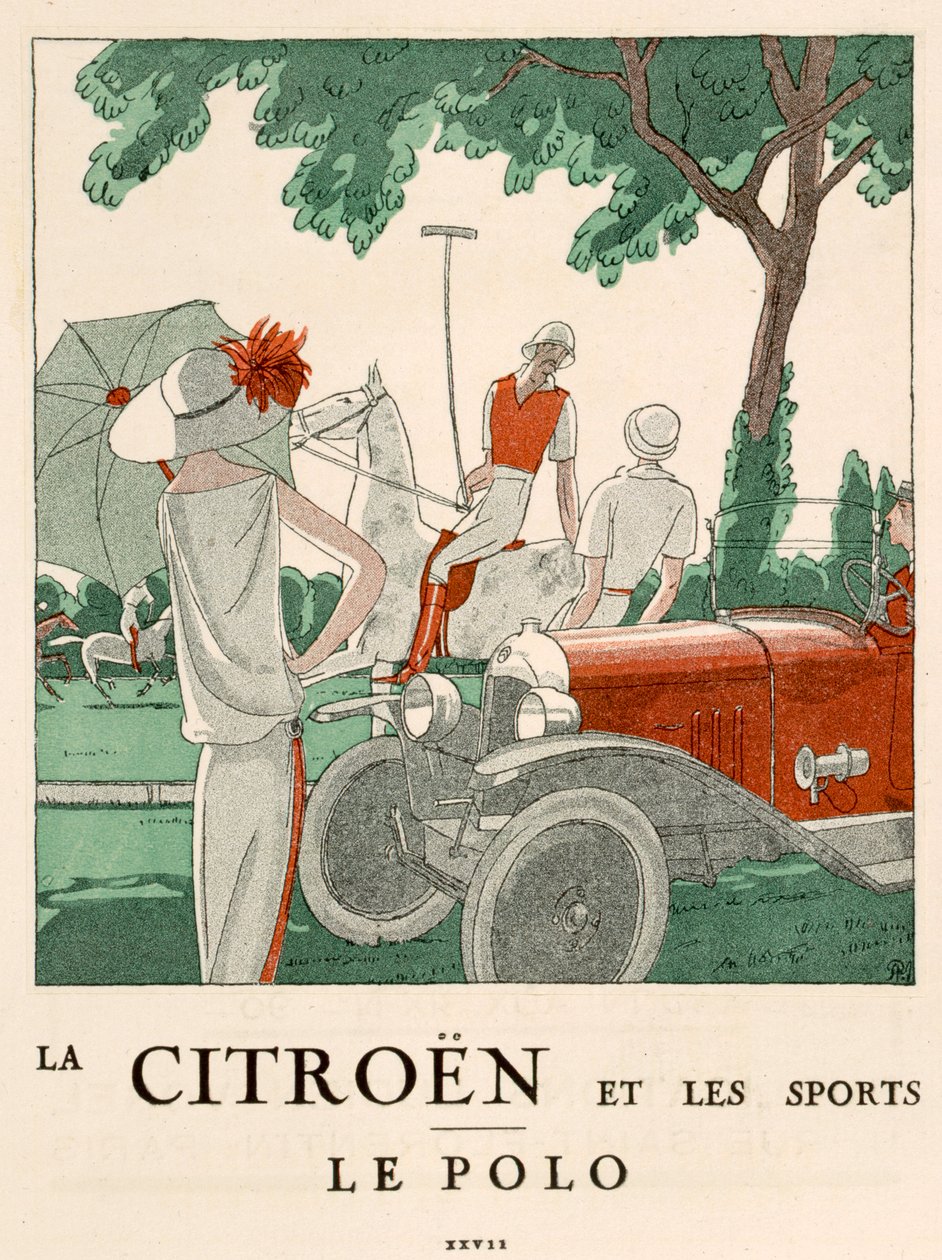 La Citroen et les Sports Le Polo, ca. 1914 von French School