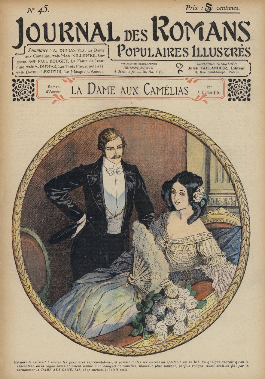 Die Kameliendame von Alexandre Dumas fils von French School