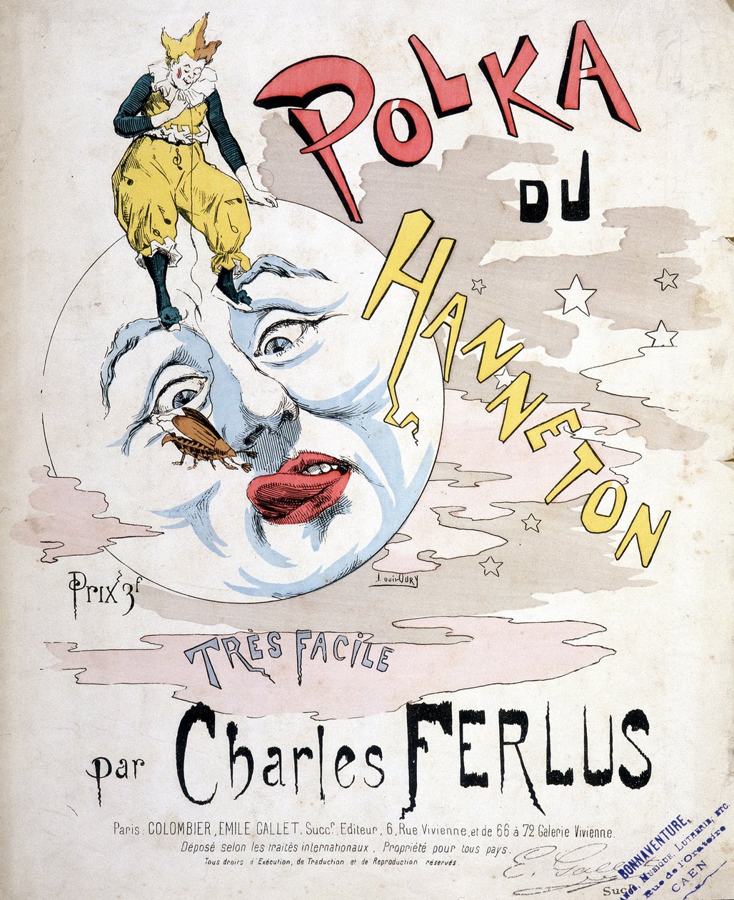 La Polka du Hanneton, von Charles Ferlus - Notenblatt, Ende 19. Jahrhundert von French School
