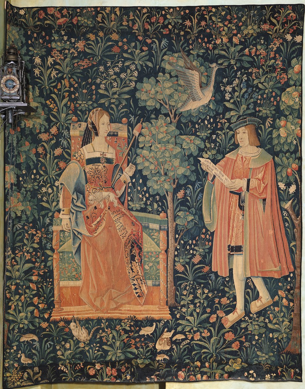 Das herrschaftliche Leben: Lesen, Loire-Werkstatt, um 1500 von French School
