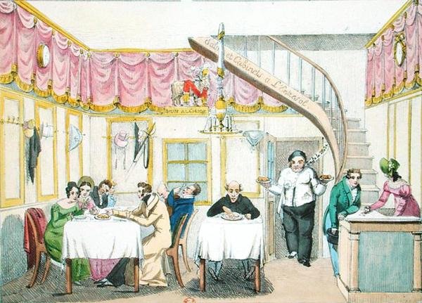 Le Boeuf a la Mode, rue Valois, Paris, aus Le Gout du Jour, ca. 1830 von French School