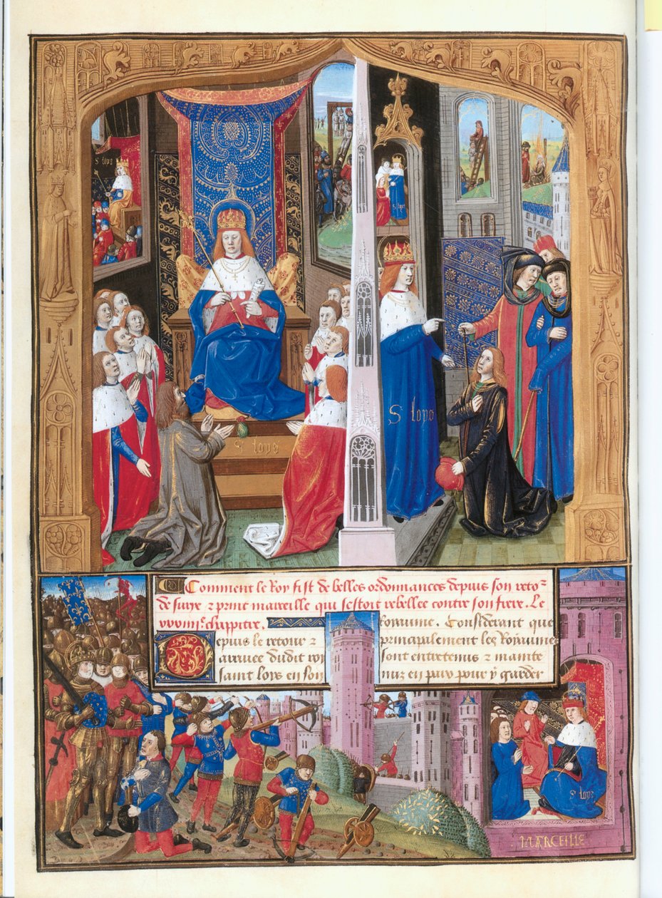 Le Livre des faits Monseigneur Saint Louis von French School