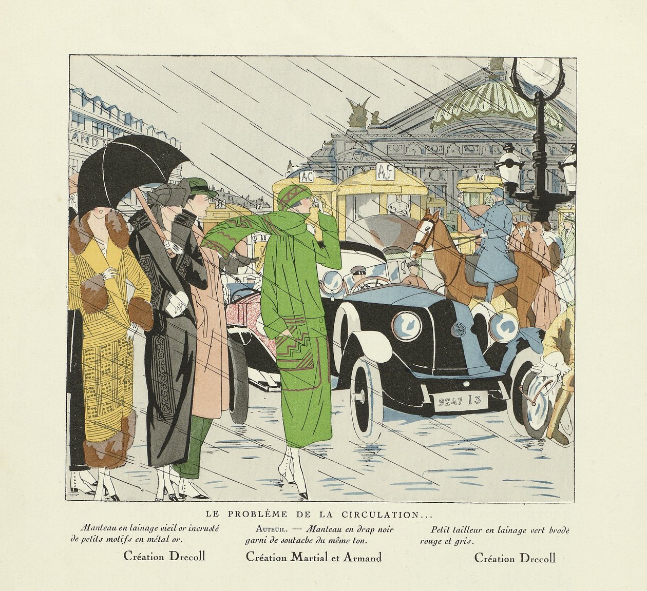 Le Probleme de la Circulation, aus Art-Gout-Beaute, veröffentlicht 1924 von French School