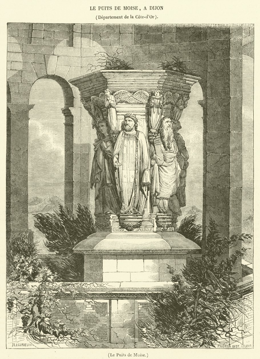 Der Brunnen des Moses von French School
