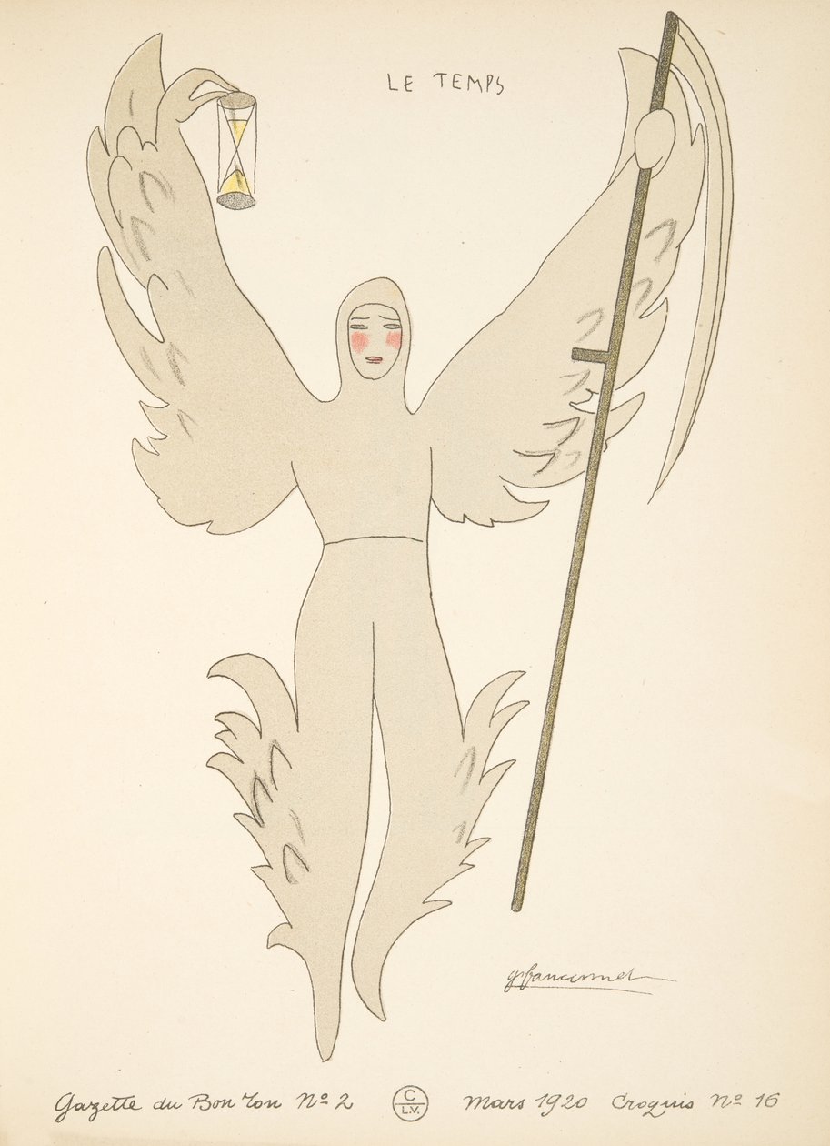 Le Temps, aus einer Sammlung von Modeplatten von French School