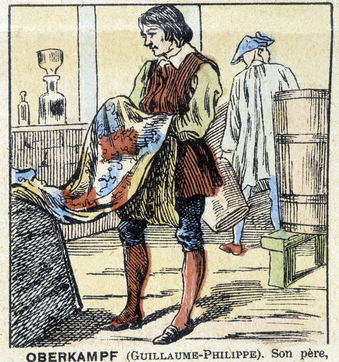 Der Färber Guillaume-Philippe Oberkampf - Epinal-Bild, hrsg. Pellerin von French School