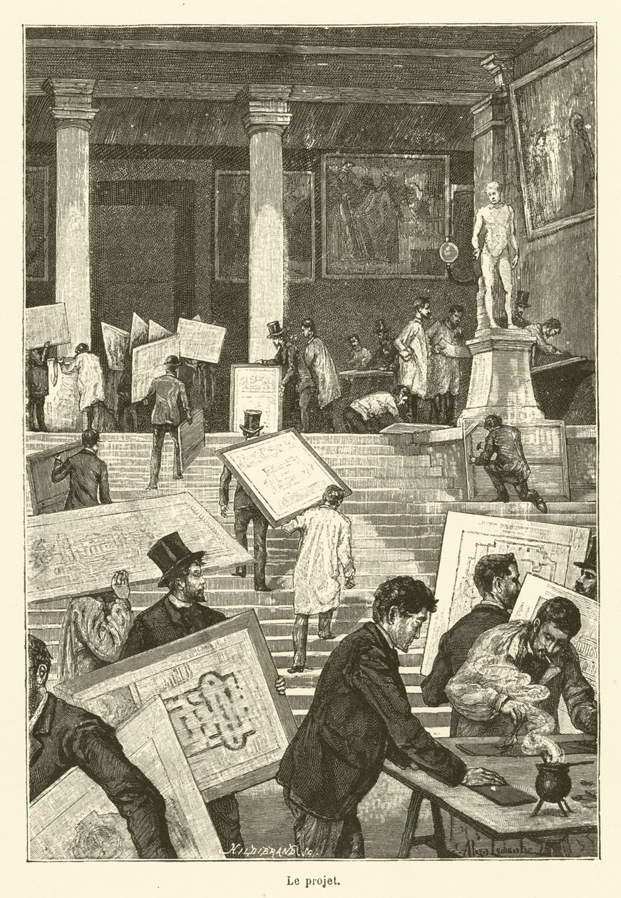 Das Projekt (Gravur) von French School