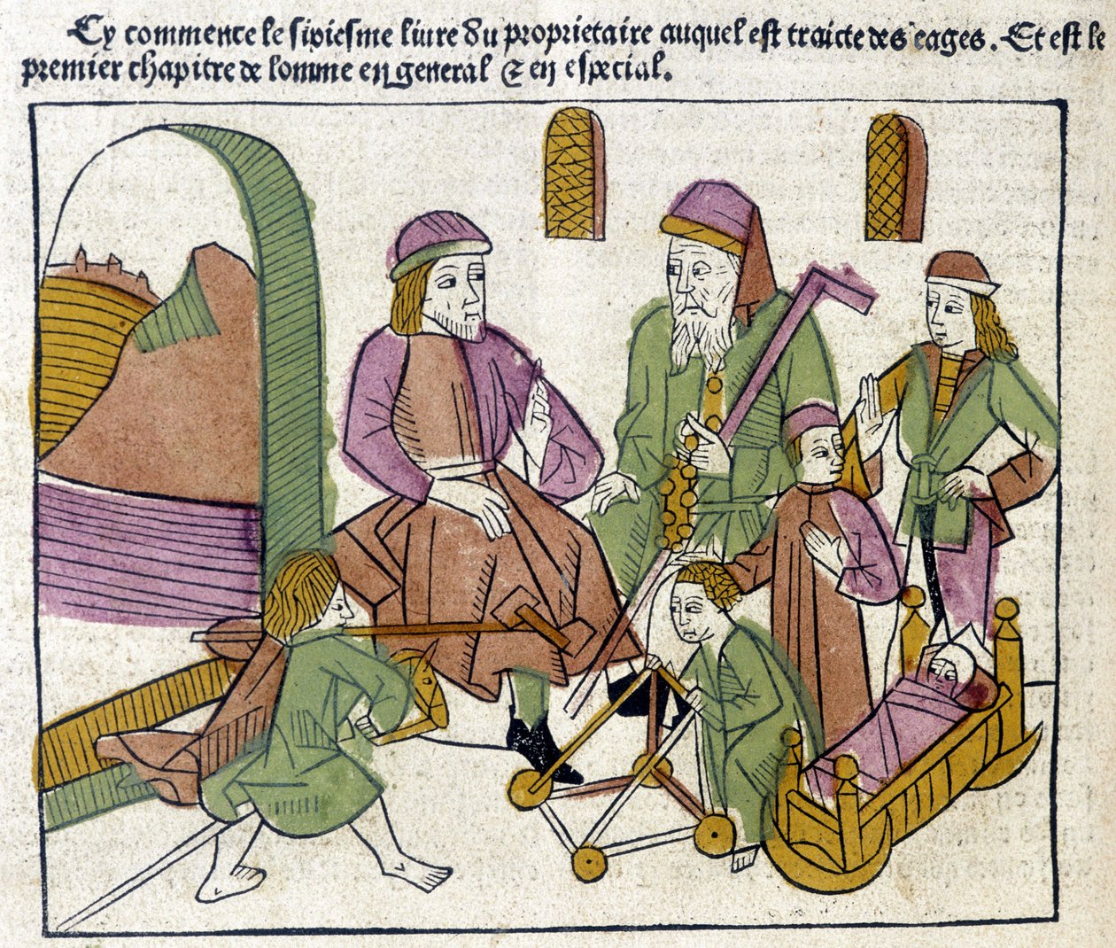 Les âges de la Vie - in "Le propriétaire" von Glanville, Lyon von French School