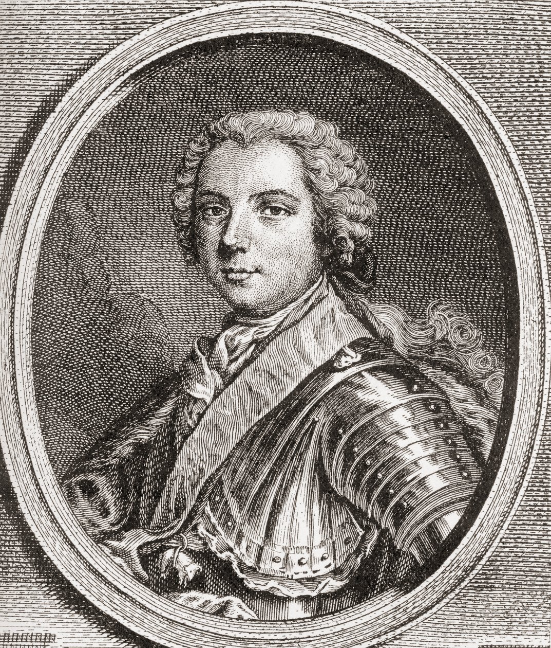 Louis, Dauphin von Frankreich, 1729-1765. Einziger überlebender Sohn von König Ludwig XV. Aus Les Heures Libres, veröffentlicht 1908. von French School
