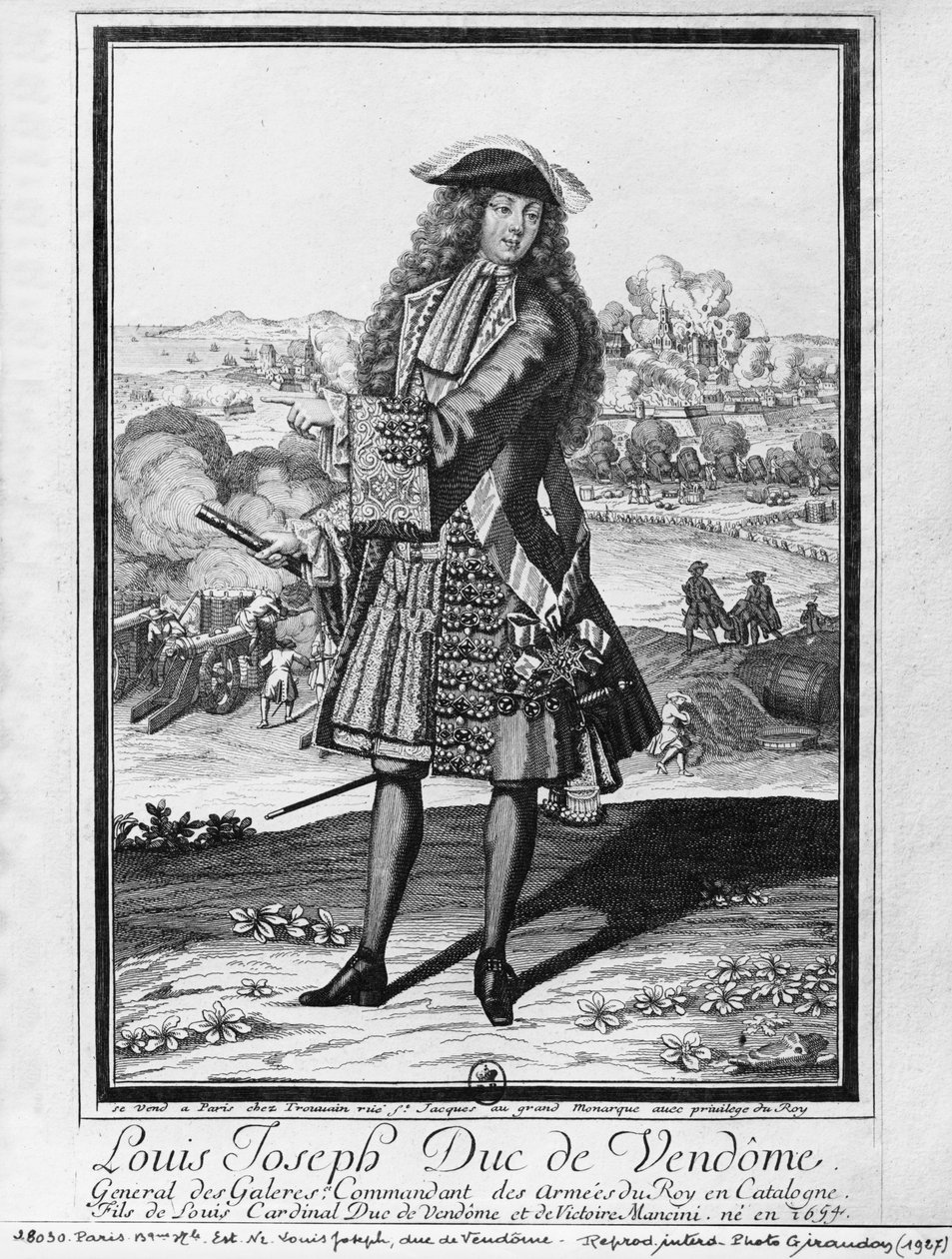 Louis Joseph de Bourbon, Herzog von Vendôme, bekannt als Der große Vendôme von French School