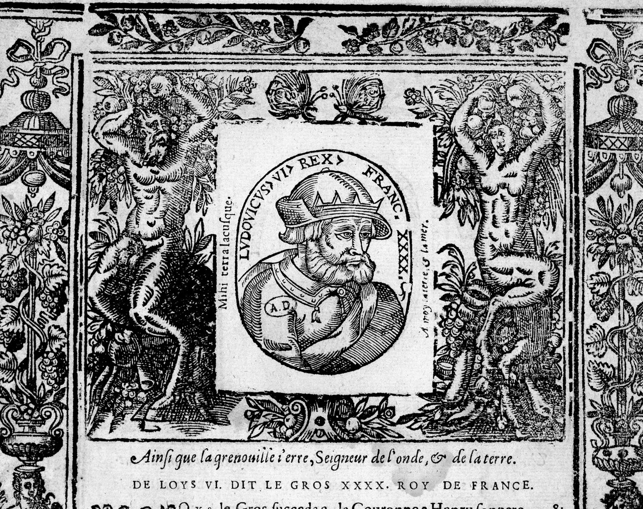 Ludwig VI. der Dicke - in "Porträts der Könige von Frankreich" von French School