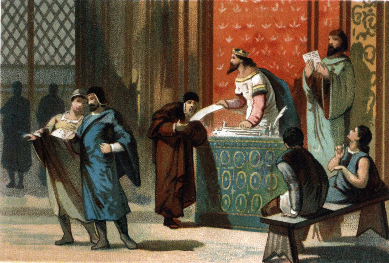 Ludwig VI. genannt Le Gros (1081-1137) gab die Postcharter der Gemeinden von French School