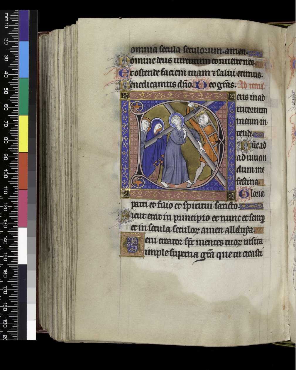 Terz, aus dem Psalter und Stundenbuch von Isabella von Frankreich, Paris, ca. 1265-70 von French School