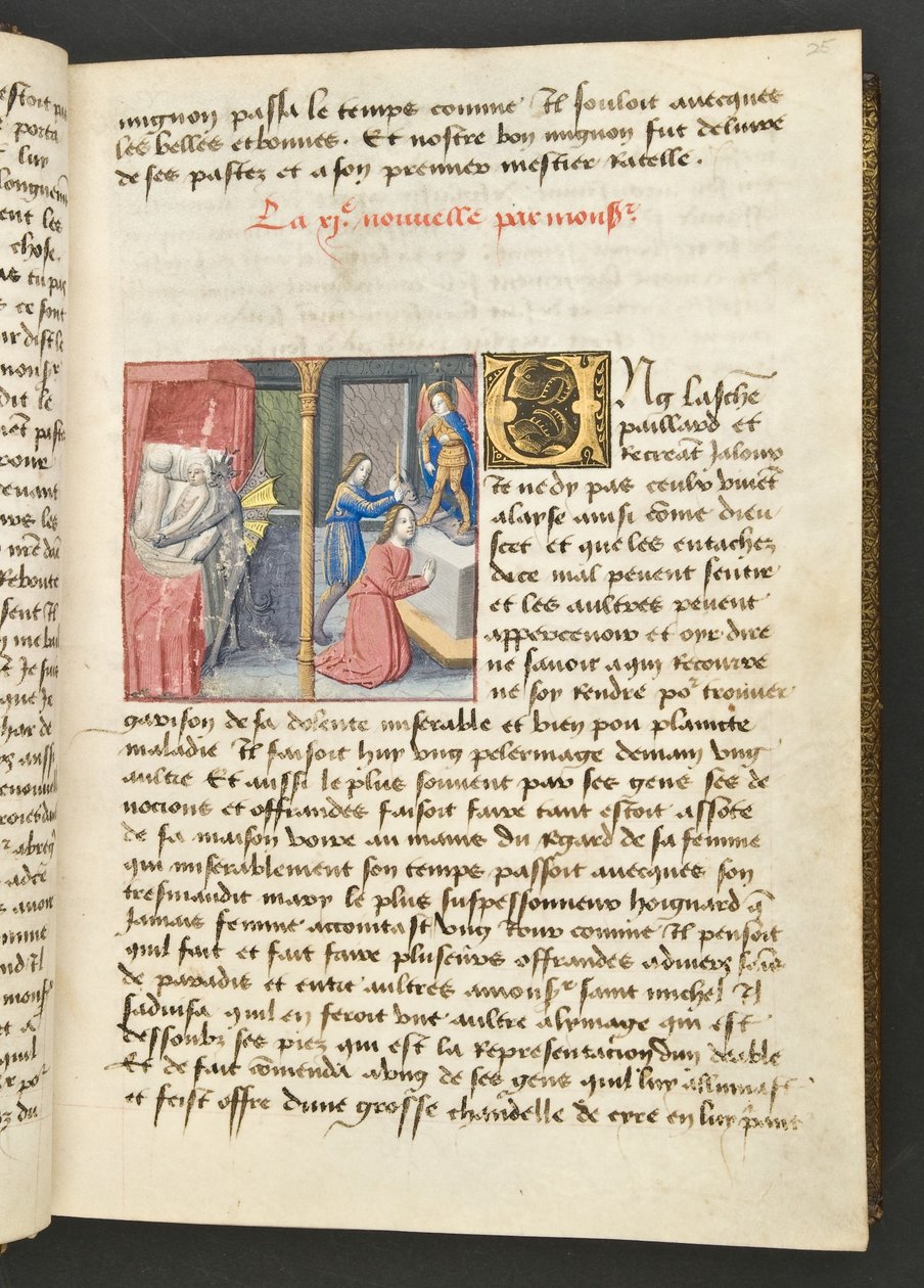 MS Hunter 252 025r Seite aus Cent Nouvelles Nouvelles, ca. 1461-62 von French School