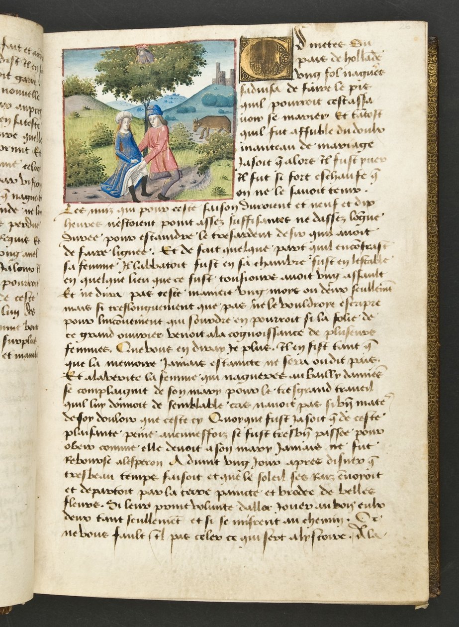 MS Hunter 252 026r Seite aus Cent Nouvelles Nouvelles, ca. 1461-62 von French School