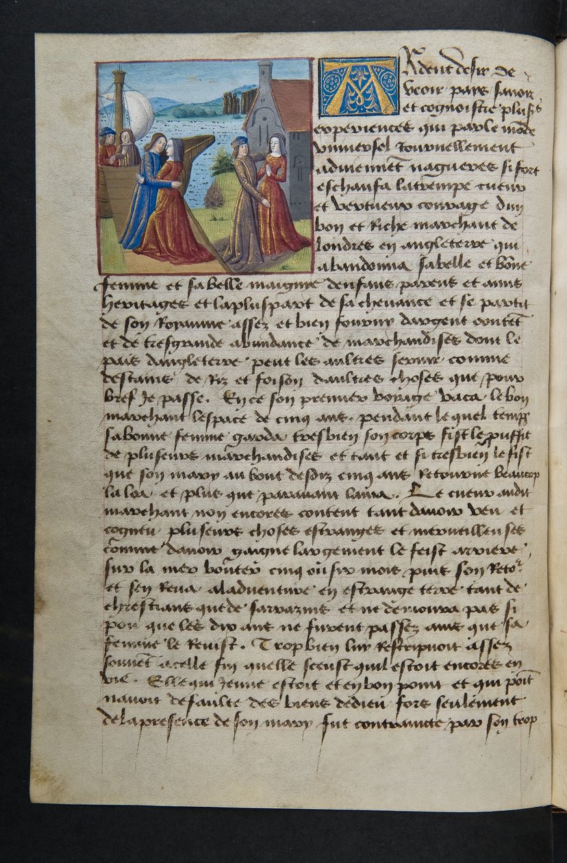 Seite aus Cent Nouvelles Nouvelles, ca. 1461-62 von French School
