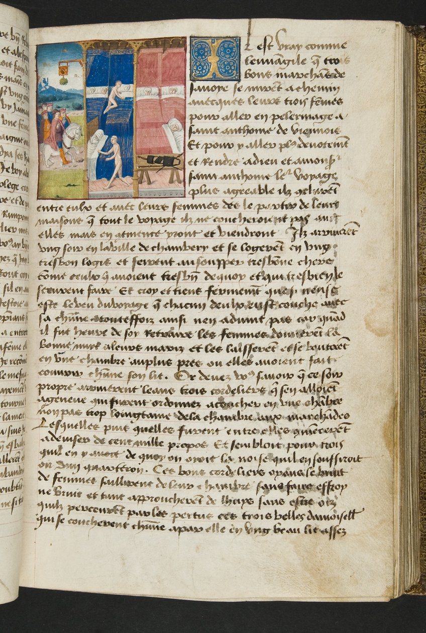 Seite aus Cent Nouvelles Nouvelles, ca. 1461-62 von French School