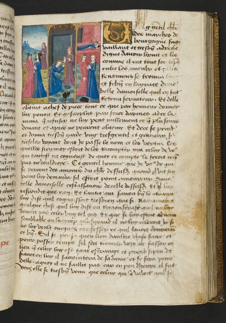 Seite aus Cent Nouvelles Nouvelles, ca. 1461-62 von French School