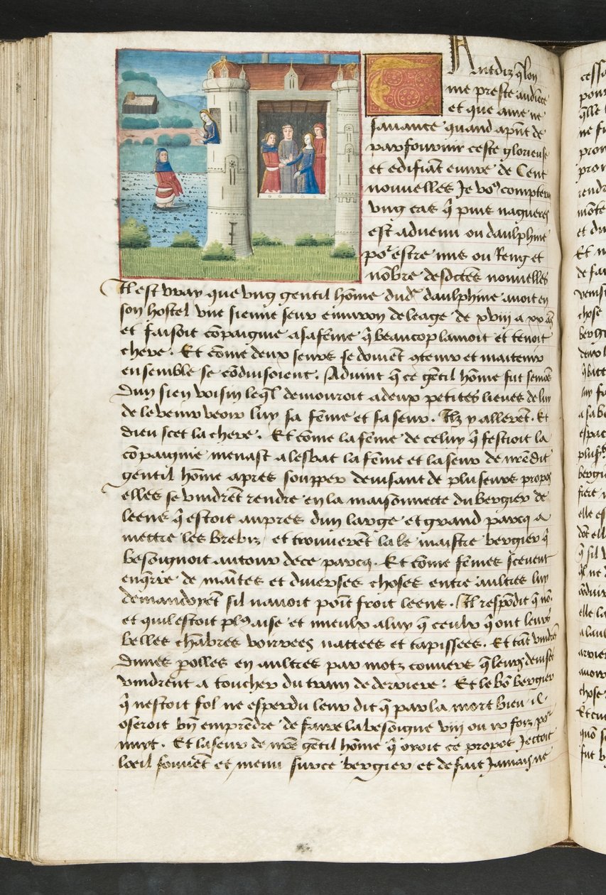 Seite aus Cent Nouvelles Nouvelles, ca. 1461-62 von French School