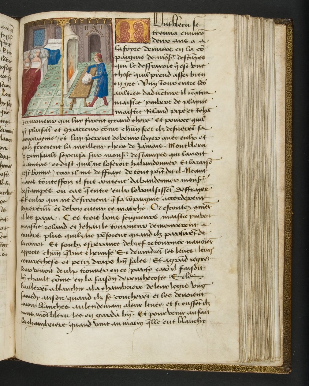Seite aus Cent Nouvelles Nouvelles, ca. 1461-62 von French School