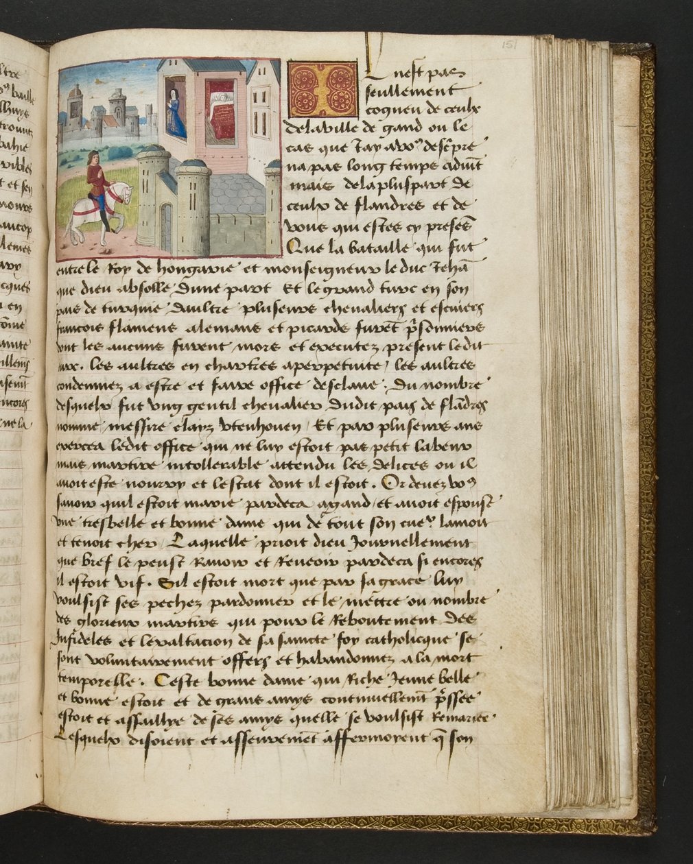 Seite aus Cent Nouvelles Nouvelles, c.1461-62 von French School