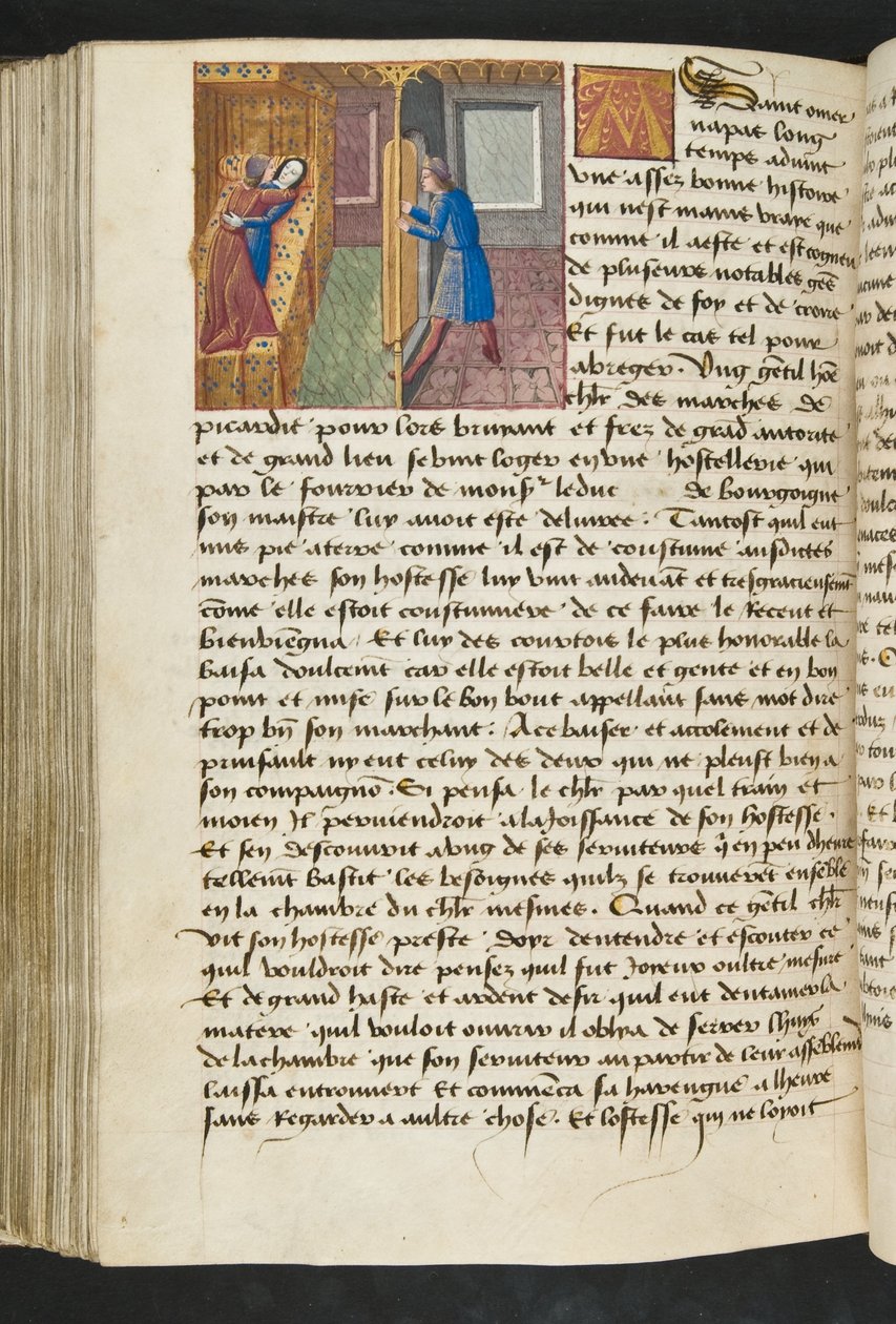 Seite aus Cent Nouvelles Nouvelles, c.1461-62 von French School